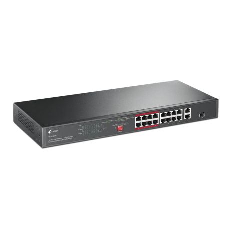 Unmanaged коммутатор TP-LINK TL-SL1218P 16xFE/PoE+ 150W, 2xGE, 1xcombo SFP