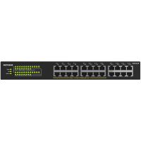Некерований комутатор NETGEAR GS324P 16xGE PoE+(190Вт), 8xGE