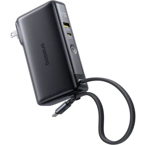 Повербанк Baseus Nomos NT11 Omni Charge Digital Display Power Bank 10 000 mAh 67W Black P10078807123-00