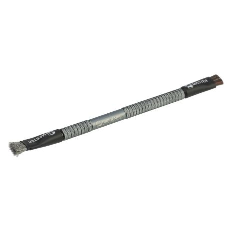 Щётка Mechanic Glue removal brush, двухсторонняя с нейлоновым и стальным ворсом