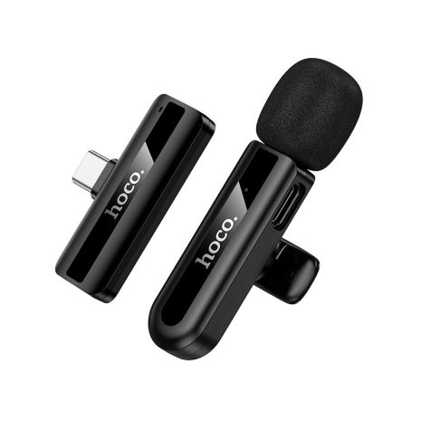 Микрофон HOCO Type-C Fair wireless microphone L20 |2.4G, 5-15m, 3-4h| black