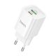 Сетевое Зарядное Устройство Hoco C149A 1USB/1USB-C PD/QC 30W Белый