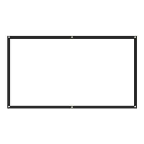 Екран для проектора з розміром 120" та співвідношенням 16:9 білого кольору