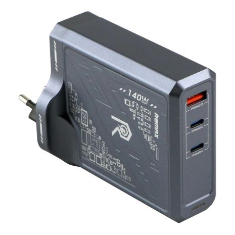 Сетевое Зарядное Устройство Remax RP-U106 140W 2C+1A GaN Серый
