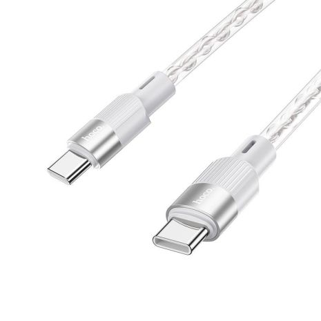 Серый USB кабель HOCO X99 Type-C - Type-C 60W