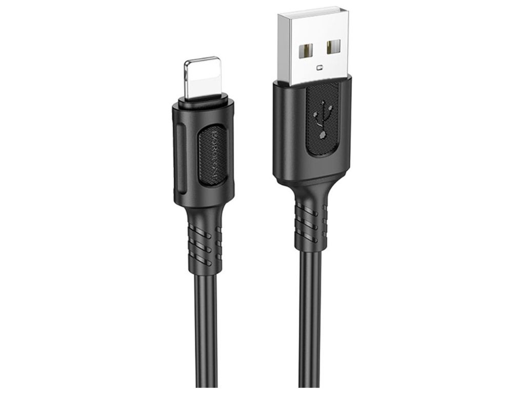 Черный USB Borofone BX111 Lightning 2.4A кабель Черный USB Borofone BX111 Lightning 2.4A кабель