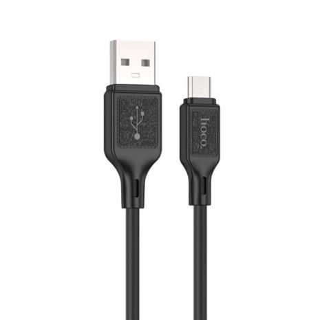 HOCO X90 USB - MicroUSB 2.4A чорний кабель