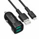 Автомобільний зарядний пристрій Ridea RCC-21212 Grand Type-C 2USB 2.4 A Black