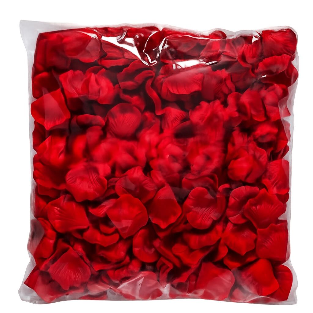 Искусственные лепестки роз, упаковка 1000шт, red Искусственные лепестки роз, упаковка 1000шт, red