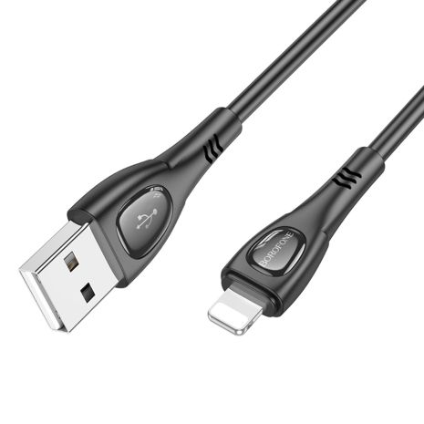 Кабель Borofone BX98 USB to Lightning 1м чорний