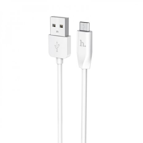 USB кабель Hoco X1 Rapid MicroUSB 2.1A Білий 1м