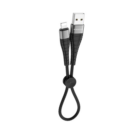 Кабель Borofone BX32 USB to Lightning 0.25m чорний