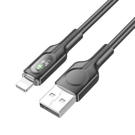 Кабель Hoco U120 USB to Lightning 1m чорний