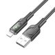 Кабель Hoco U120 USB to Lightning 1m чорний