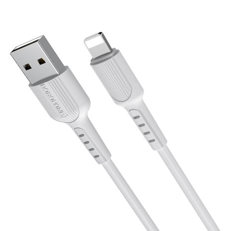 Кабель Borofone BX16 USB to Lightning 1m білий