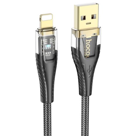 Кабель Hoco U121 USB to Lightning 1.2m черный Кабель Hoco U121 USB to Lightning 1.2m черный
