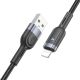 Кабель Hoco U117 USB to Lightning 1.2m черный Кабель Hoco U117 USB to Lightning 1.2m черный