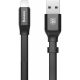 USB Baseus CALMBJ-B Lightning 23см Чёрный, 01
