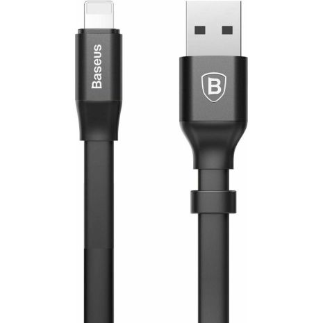 USB Baseus CALMBJ-B Lightning 23см Чёрный, 01 USB Baseus CALMBJ-B Lightning 23см Чёрный, 01