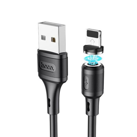 Магнитный USB кабель HOCO X52 - Lightning (1М) черный Магнитный USB кабель HOCO X52 - Lightning (1М) черный