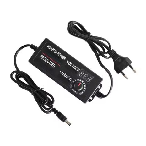 Блок живлення регульований з екраном YSD-606 9V-24V.5A EU Універсальний для роутера, камер, DC-обладнання