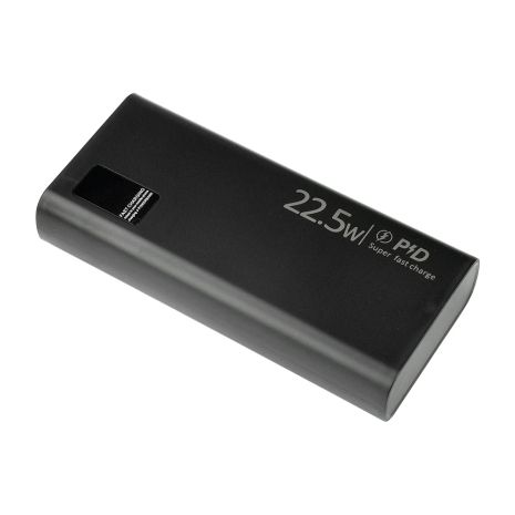 Корпус повербанка DIY Pro под пайку АКБ 2x1260110 до 20000mAh PD 22.5W Type-C, MicroUS, USB-A Black Корпус повербанка DIY Pro под пайку АКБ 2x1260110 до 20000mAh PD 22.5W Type-C, MicroUS, USB-A Black