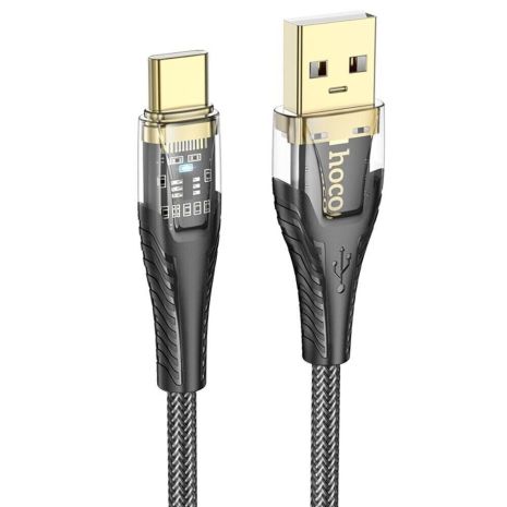 Кабель Hoco U121 від USB до Type-C, довжина 1.2м, чорний