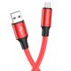 Червоний кабель Borofone BX82 USB to MicroUSB 1m - Міцність і стиль