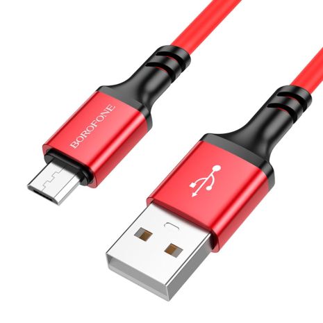 Кабель Borofone BX83 USB to MicroUSB 1m червоний
