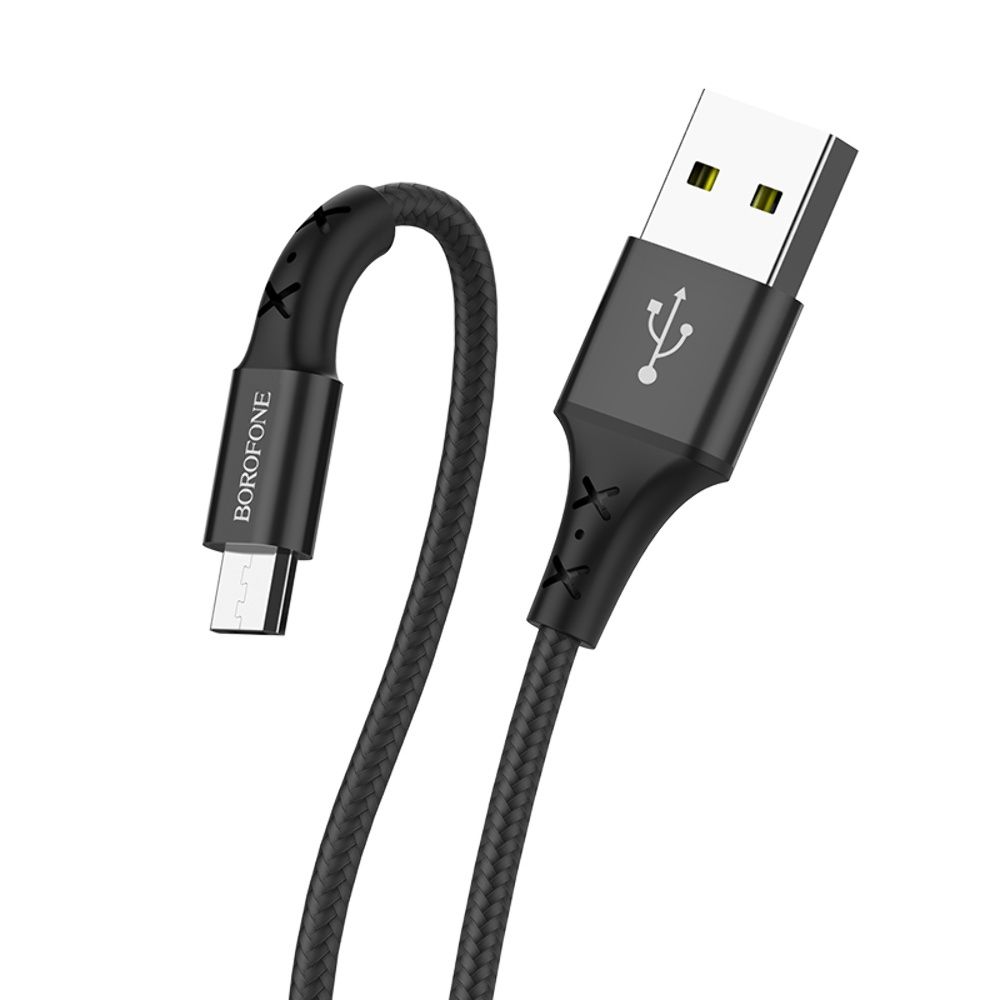 Кабель Borofone BX20 USB to MicroUSB 1m черный Кабель Borofone BX20 USB to MicroUSB 1m черный