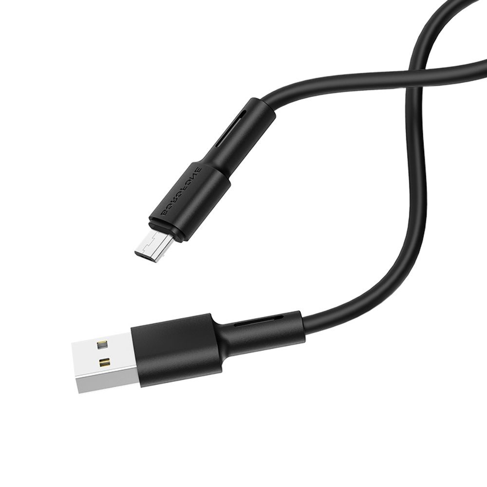 USB-MicroUSB кабель Borofone BX31 1m черный USB-MicroUSB кабель Borofone BX31 1m черный