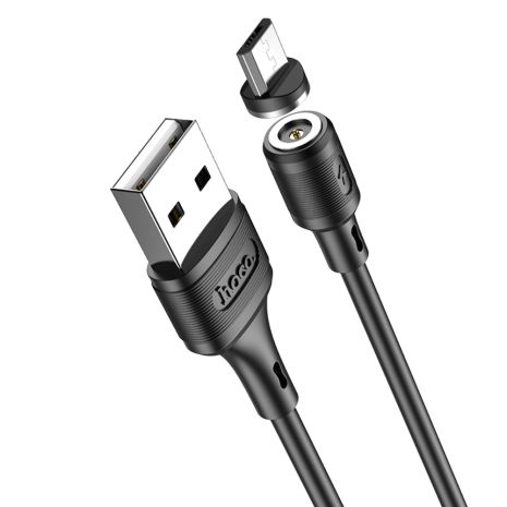 Магнітний кабель Hoco X52 USB to MicroUSB 1m чорний