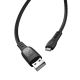 Кабель Hoco S6 с таймером USB to MicroUSB 1.2m черный