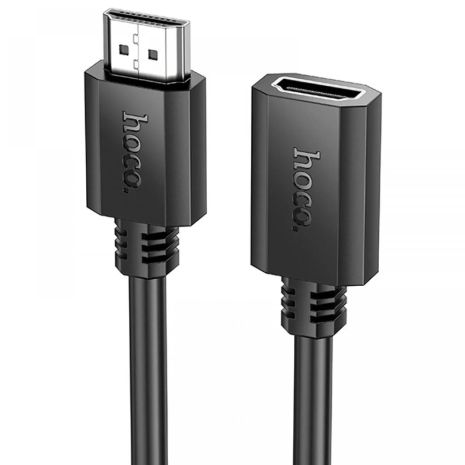 Кабель-подовжувач HOCO US13 100cm HDMI male to HDMI female 1m black