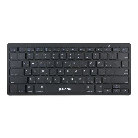 Черная беспроводная клавиатура JEQANG JB-320 с Bluetooth и батареей