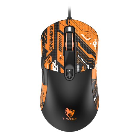 Игровая USB Мышь TWolf G550 Черно-оранжевая