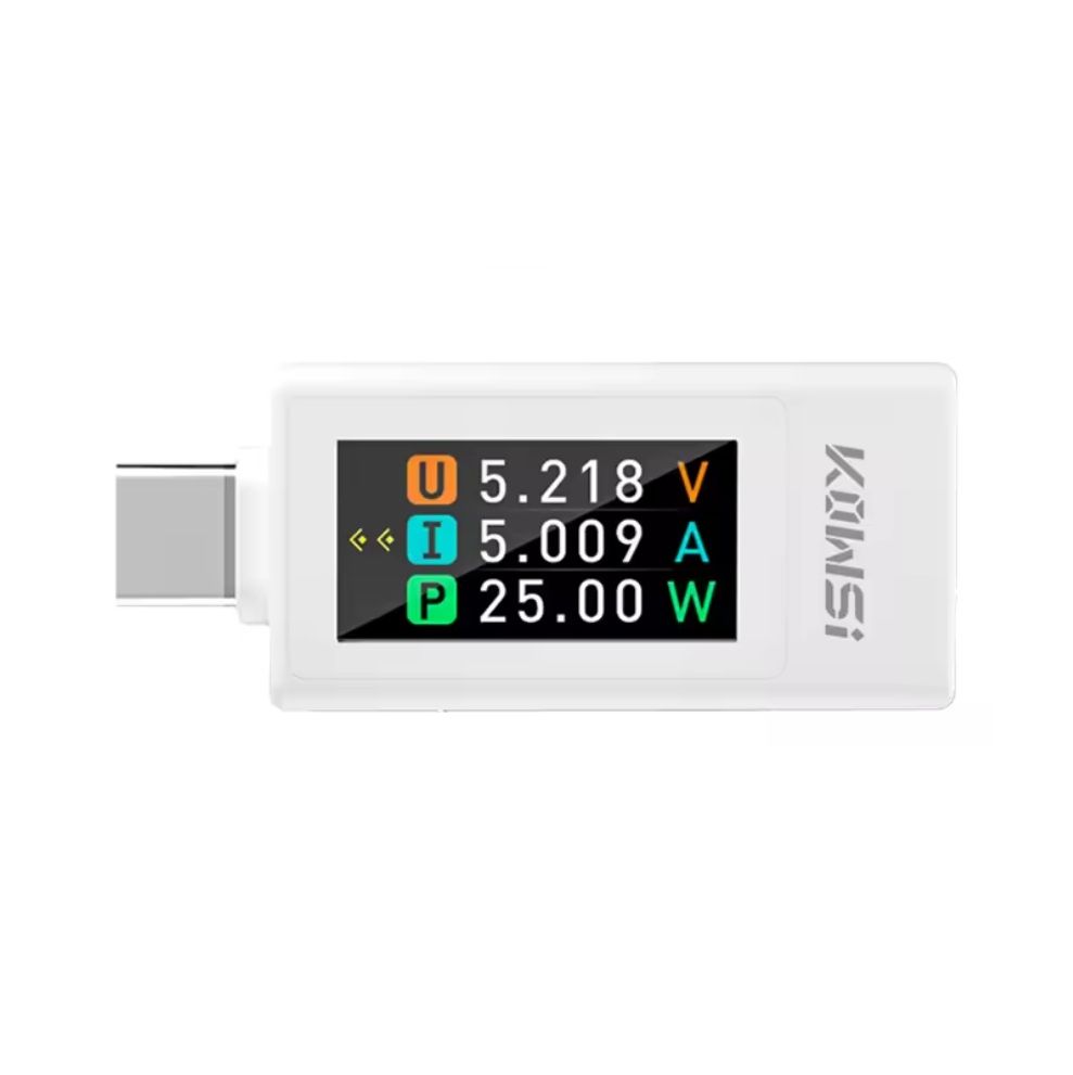 Тестер KOWSI Type-C KWS-1902L Многофункциональный QC PD 30V 8A WHITE Тестер KOWSI Type-C KWS-1902L Многофункциональный QC PD 30V 8A WHITE