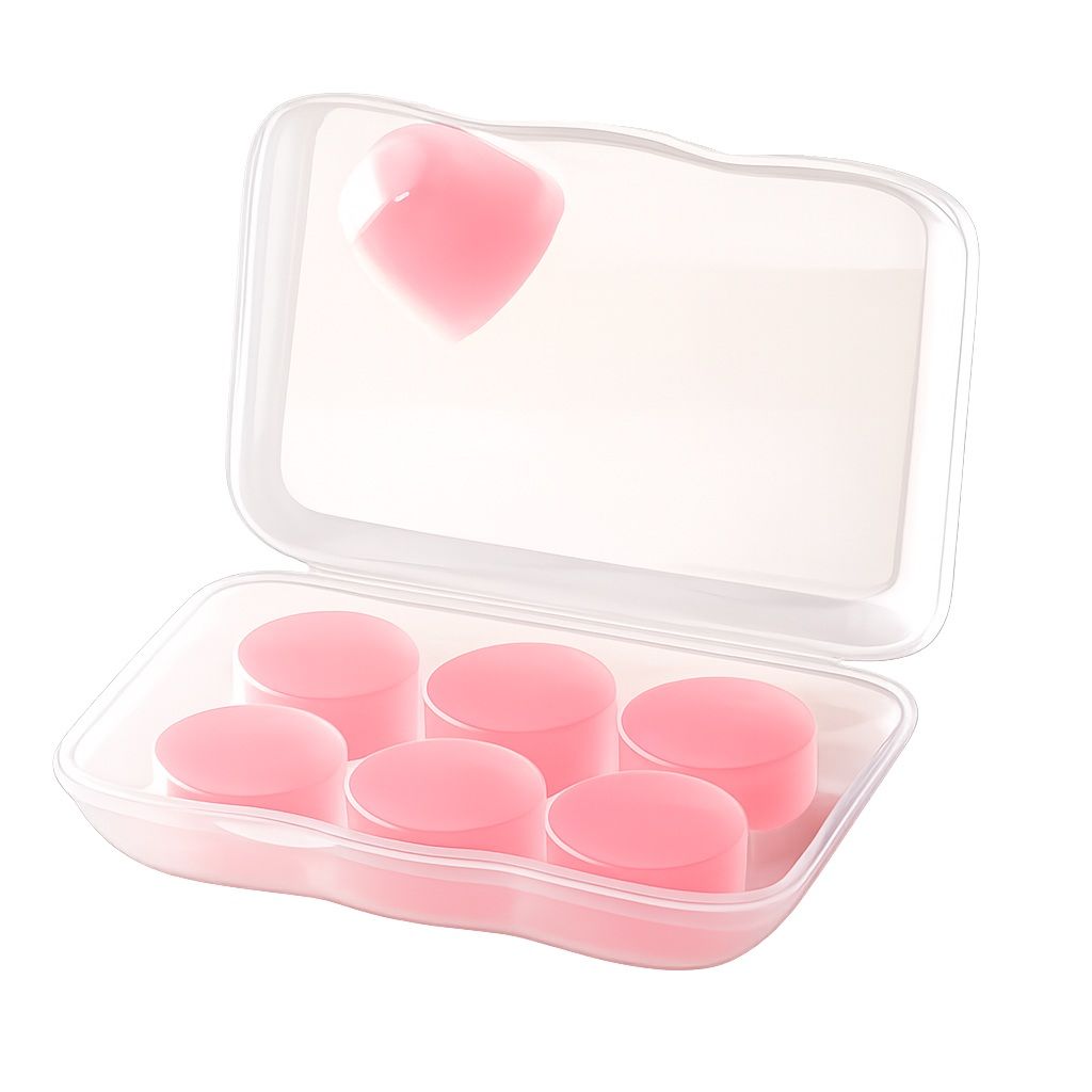 Беруши силиконовые BSCLP6C мягкие принимающие форму комплект 6шт в кейсе LIGHT PINK Беруши силиконовые BSCLP6C мягкие принимающие форму комплект 6шт в кейсе LIGHT PINK