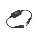 Діммер сенсорний, DC F to M (FM) 5.5-2.1mm 12-24V 6A, з вимикачем (On/Off) та регулюванням яскравості, (30cm) Black