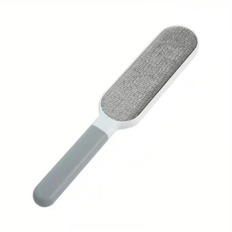 Щетка для чистки шерсти и текстильных поверхностей двухсторонняя многоразовая Grey-White Щетка для чистки шерсти и текстильных поверхностей двухсторонняя многоразовая Grey-White