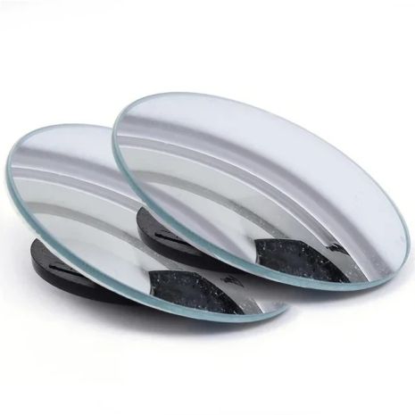 Зеркала обзорные универсальные от слепых зон 180 градусов липкая лента пластик 2шт Black