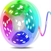 Світлодіодна стрічка LED RGB Bluetooth гірлянда з еквалайзером на пульті керування та додатку 10м