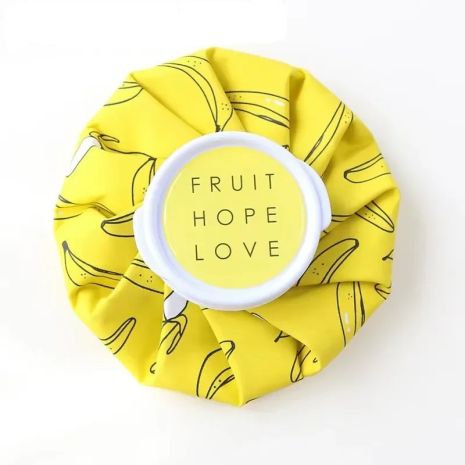 Мешочек для компрессов с крышкой 71mm (для льда, жидкости) многоразовый герметичный 230ml Yellow