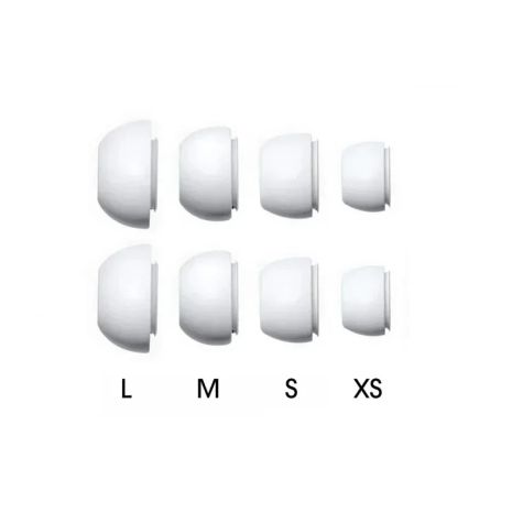 Амбушюри для AirPods Pro 1-2 комплект 4 пари 4 розміру L/M/S/XS в кейсі White
