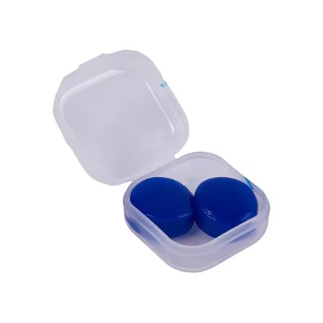 Беруши силиконовые мягкие принимающие форму комплект 2шт в кейсе Blue