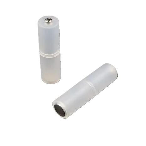 Адаптер для батареек и АКБ типа ААА в тип АА защитный полупрозрачный комплект 2шт