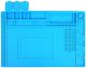 Антистатический термостойкий коврик Kaisi S-160 для ремонта техники / пайки 300x450 мм Blue