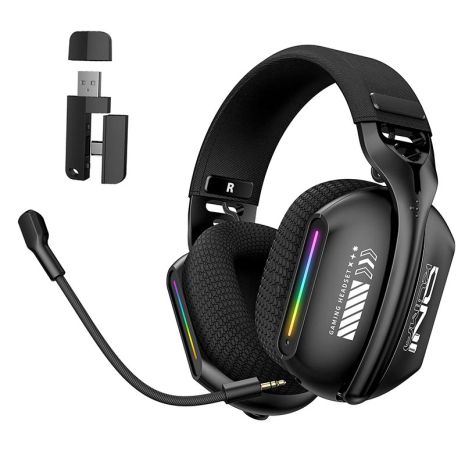 Наушники Onikuma Tri Mode gaming headphones GT808 |BT5.3/2.4G/3.5mm, 18/60H, RGB| black