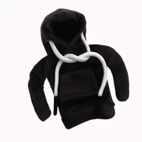 Чехол "мини-худи" для рычага КПП автомобиля универсальный 130mm Black-White Чехол "мини-худи" для рычага КПП автомобиля универсальный 130mm Black-White