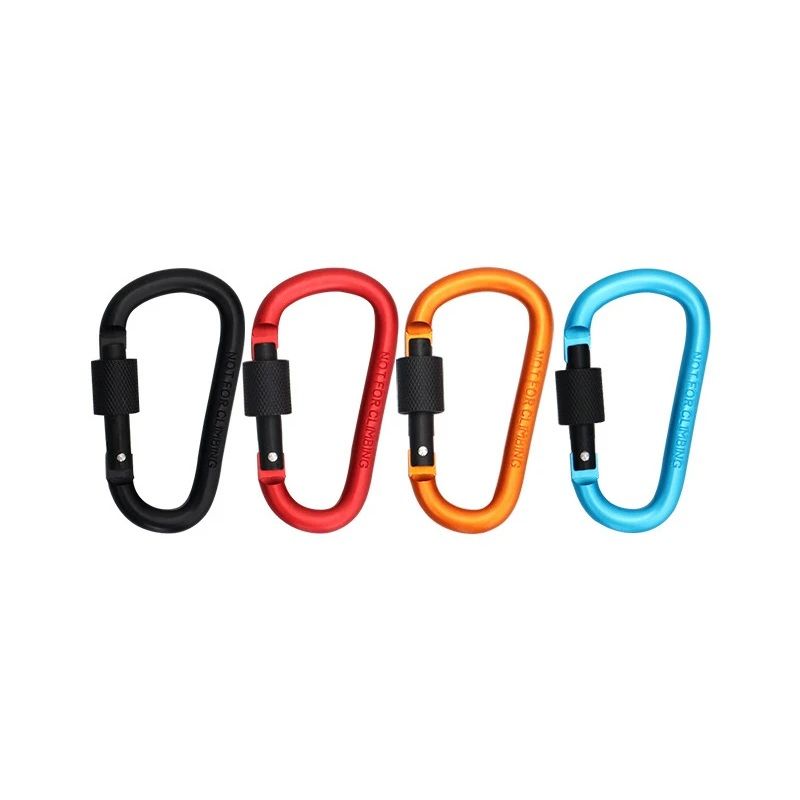 Карабины алюминиевые с винтовой защелкой комплект 4 шт. (75мм) Multicolor Карабины алюминиевые с винтовой защелкой комплект 4 шт. (75мм) Multicolor